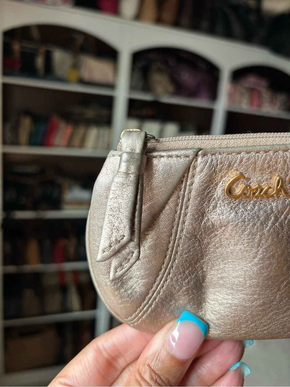 ✨👛🪙COACH Ashley Pleated Coin Purse 🪙👛✨